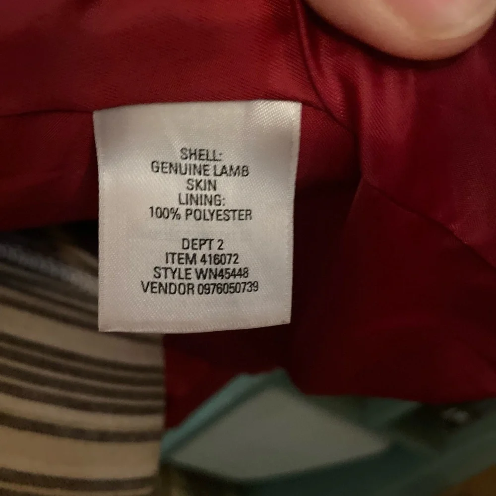 Nordstrom Women's Red Genuine Leather Blazer - Picture 8 of 8